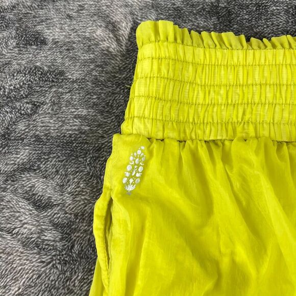 Free People Movement Parachute Balloon Lined Pants Pull On Neon Green S/M *Read - Picture 14 of 15